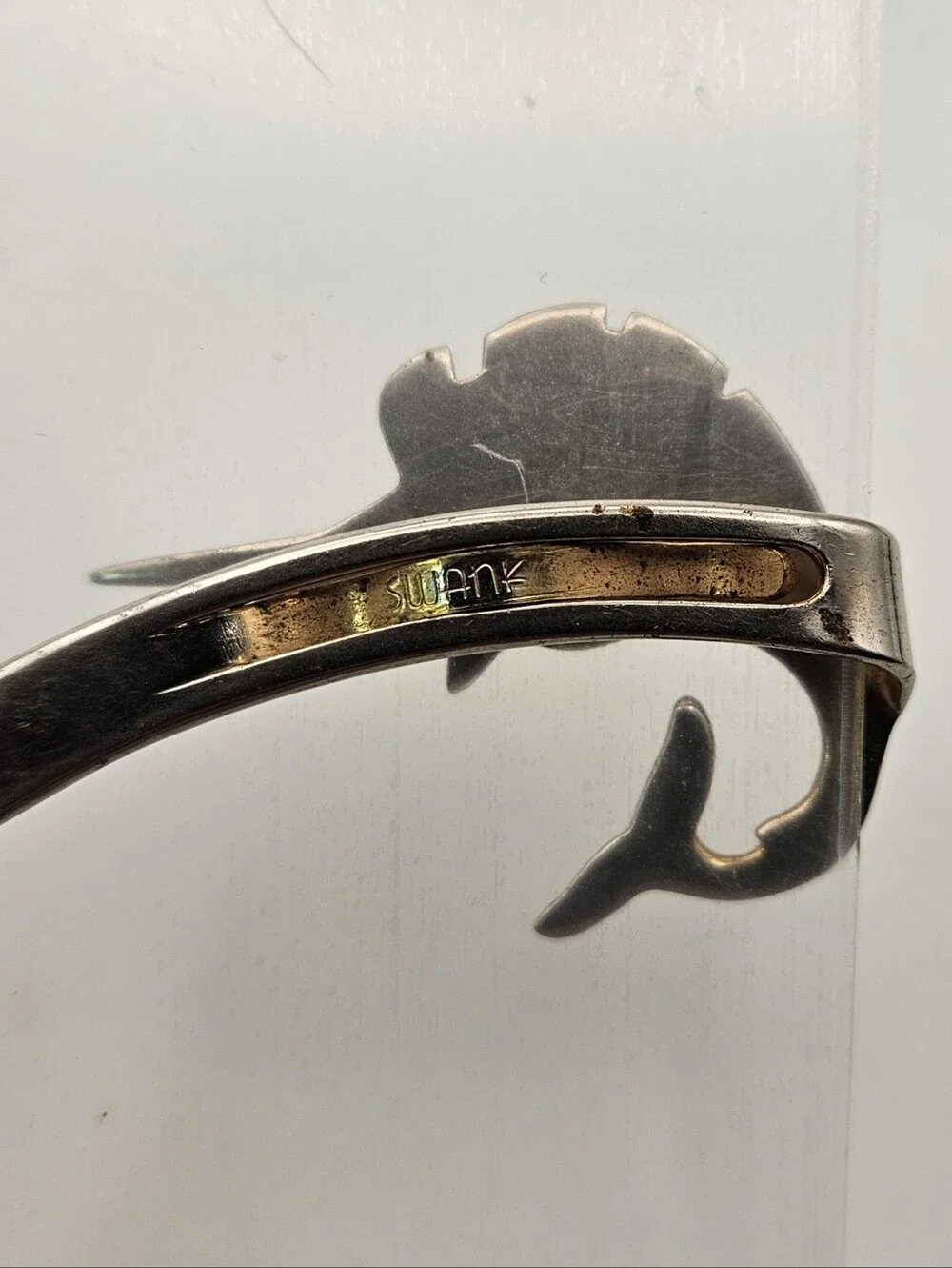 Swordfish Tie Clip / Bar Swank Silver Tone Nautical